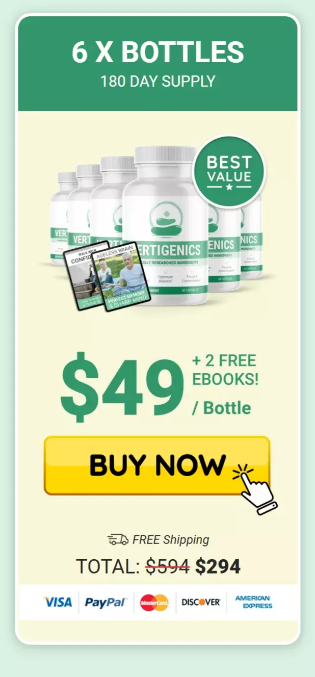 VertiFree™ 6 bottles pricing